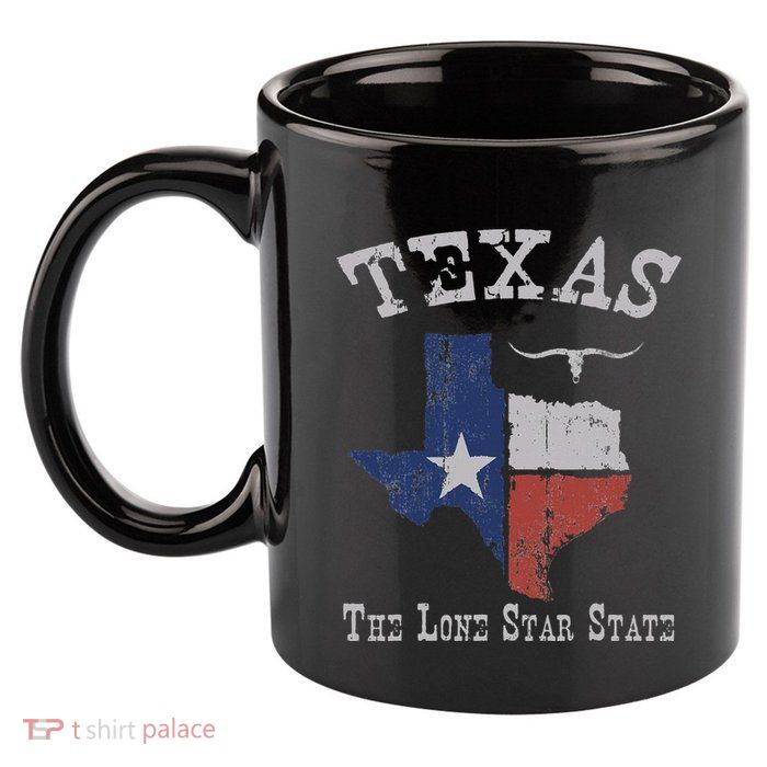 Texas Longhorn The Lone Star State DonT Mess With 11oz C Handle Ceramic Mug