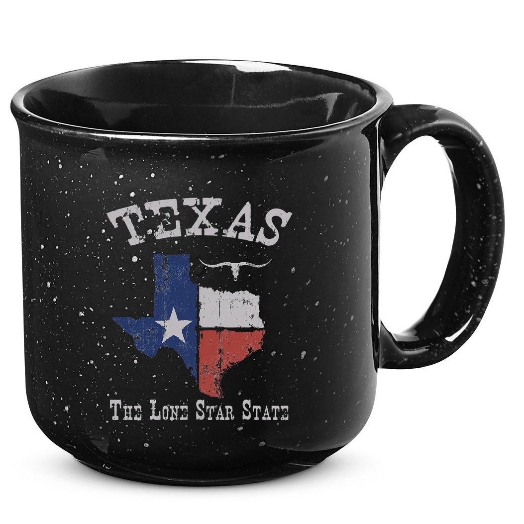 Texas Longhorn The Lone Star State DonT Mess With 15oz Campfire Ceramic Mug