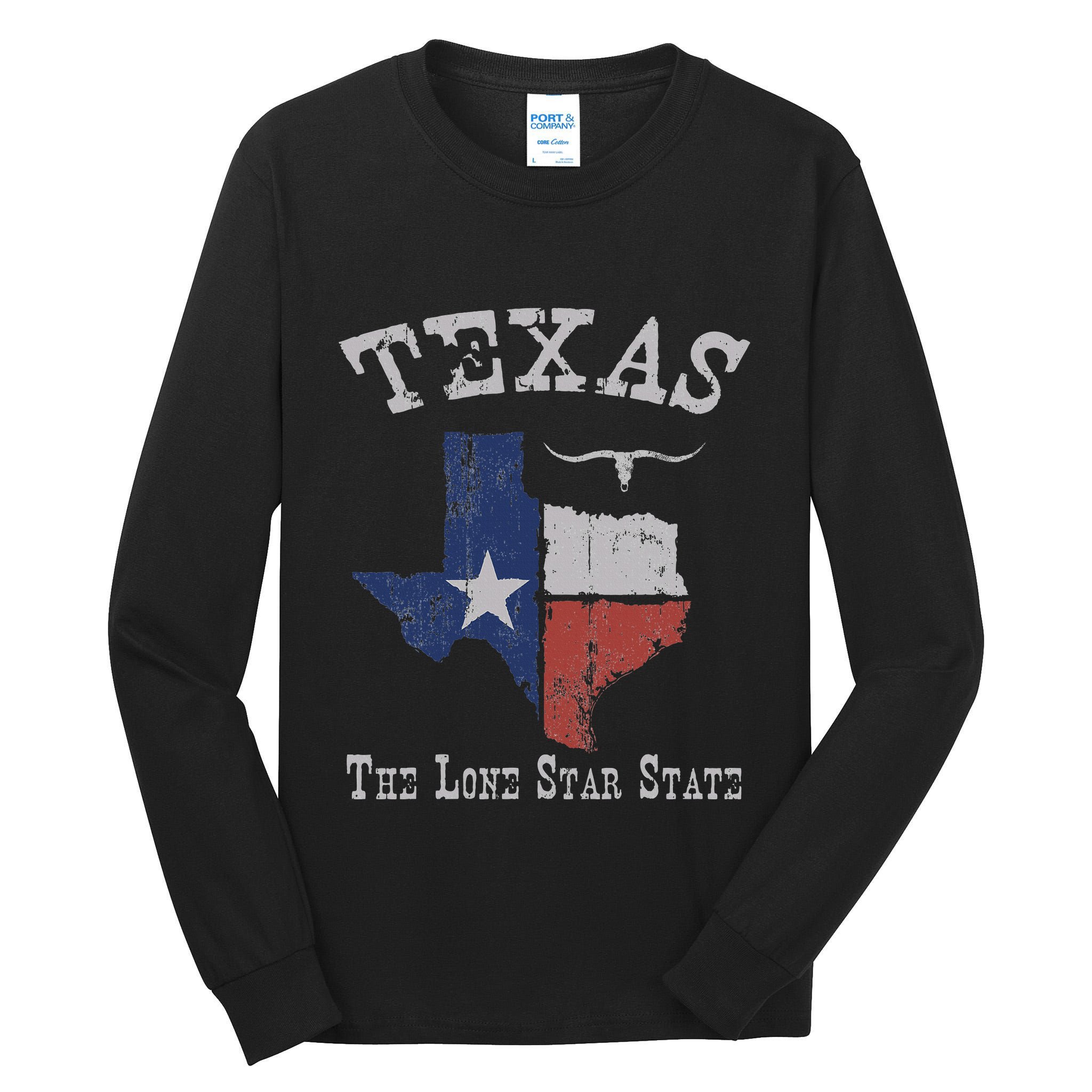 Texas Longhorn The Lone Star State DonT Mess With Tall Long Sleeve T-Shirt