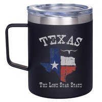 Texas Longhorn The Lone Star State DonT Mess With 12oz Stainless Steel Coffee Mug