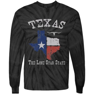 Texas Longhorn The Lone Star State DonT Mess With Tie-Dye Long Sleeve Shirt