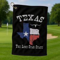 Texas Longhorn The Lone Star State DonT Mess With Golf Towel