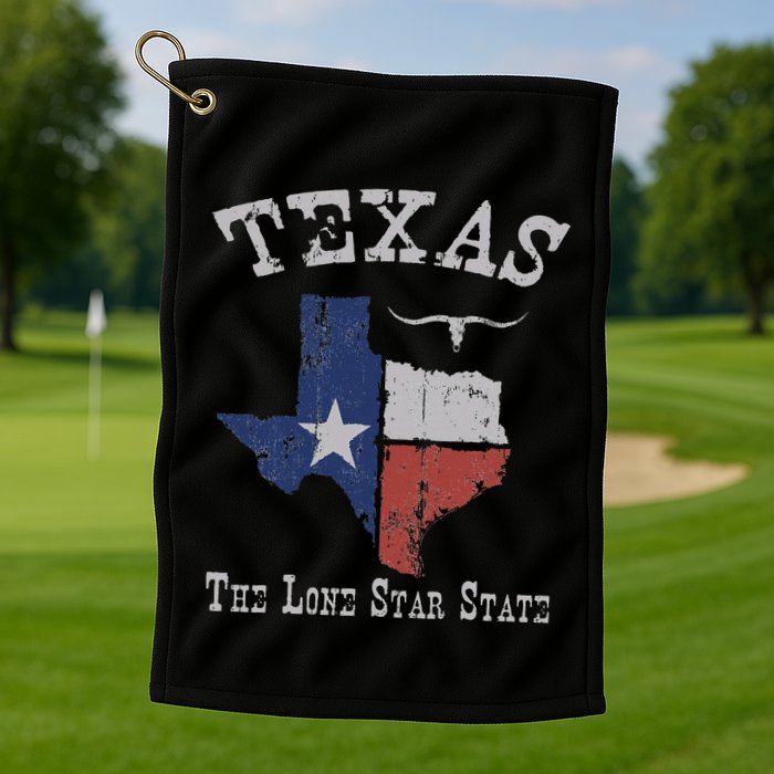 Texas Longhorn The Lone Star State DonT Mess With Golf Towel