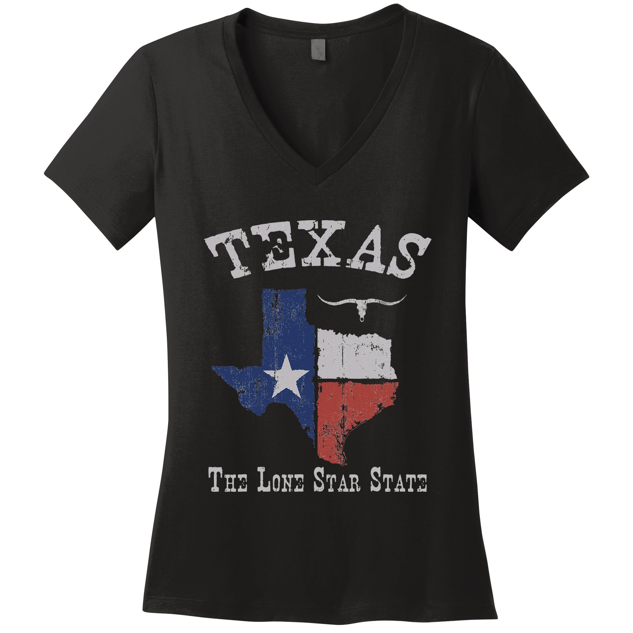 Texas Longhorn The Lone Star State DonT Mess With Women's V-Neck T-Shirt