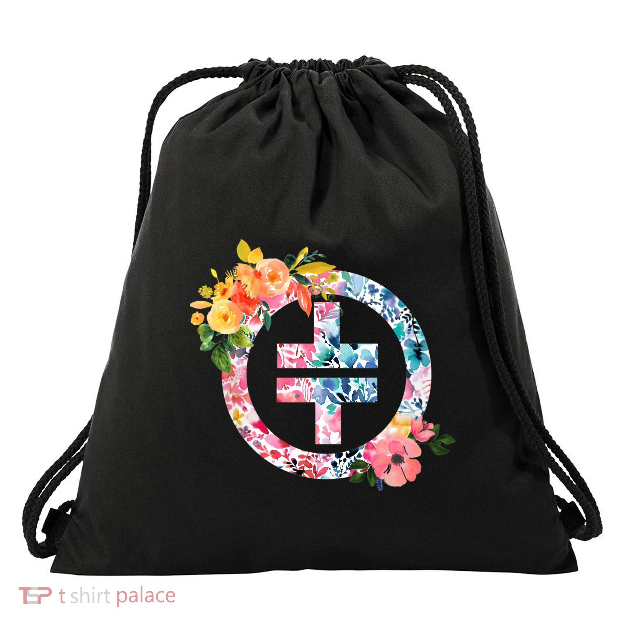Tt Logo Drawstring Bag