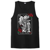 The Lovers Tarot Card Occult Skeleton Roses Gothic Kissing PosiCharge Competitor Tank