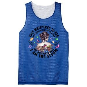 Tattoo Lady They Whispered To Her You Cannot Withstand Storm Meaningful Gift Mesh Reversible Basketball Jersey Tank