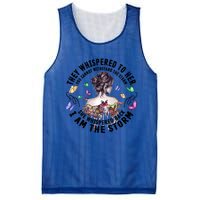 Tattoo Lady They Whispered To Her You Cannot Withstand Storm Meaningful Gift Mesh Reversible Basketball Jersey Tank