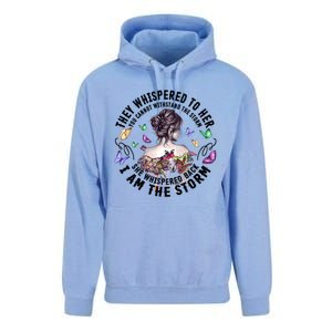 Tattoo Lady They Whispered To Her You Cannot Withstand Storm Meaningful Gift Unisex Surf Hoodie