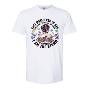 Tattoo Lady They Whispered To Her You Cannot Withstand Storm Meaningful Gift Softstyle CVC T-Shirt