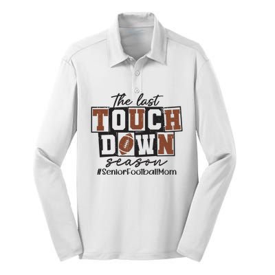 The Last Touchdown Season Senior Football Silk Touch Performance Long Sleeve Polo