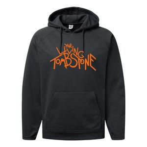 The Living Tombstone – Orange Performance Fleece Hoodie