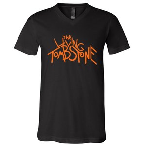 The Living Tombstone – Orange V-Neck T-Shirt