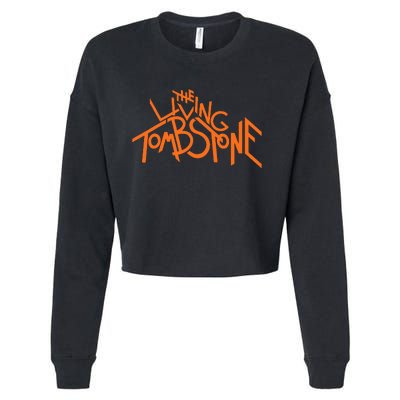 The Living Tombstone – Orange Cropped Pullover Crew