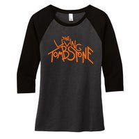 The Living Tombstone – Orange Women's Tri-Blend 3/4-Sleeve Raglan Shirt