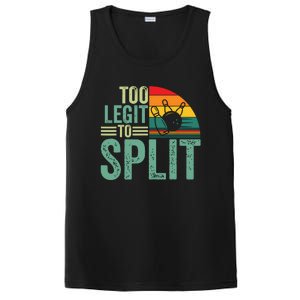 Too Ligit To Split, Funny Bowlers & Bowling Player PosiCharge Competitor Tank