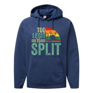 Too Ligit To Split, Funny Bowlers & Bowling Player Performance Fleece Hoodie