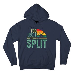 Too Ligit To Split, Funny Bowlers & Bowling Player Hoodie