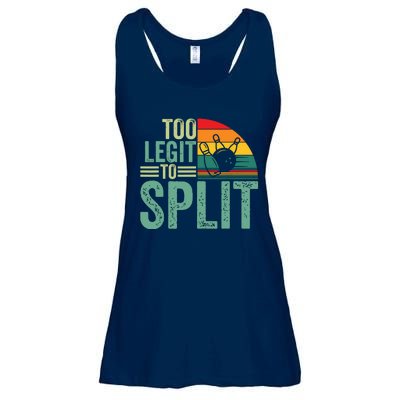 Too Ligit To Split, Funny Bowlers & Bowling Player Ladies Essential Flowy Tank