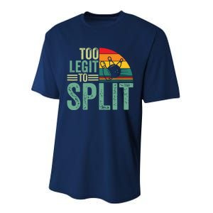 Too Ligit To Split, Funny Bowlers & Bowling Player Performance Sprint T-Shirt