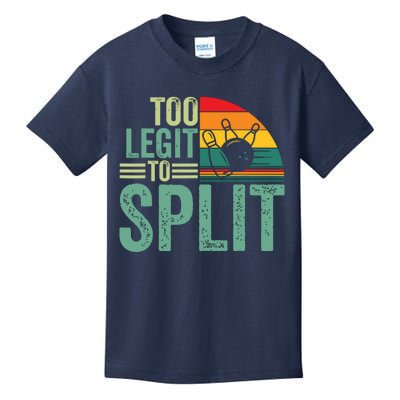 Too Ligit To Split, Funny Bowlers & Bowling Player Kids T-Shirt