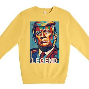 Trump Legend Tshirt Premium Crewneck Sweatshirt