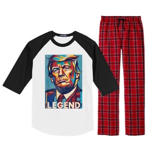 Trump Legend Tshirt Raglan Sleeve Pajama Set