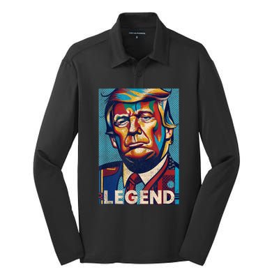 Trump Legend Tshirt Silk Touch Performance Long Sleeve Polo