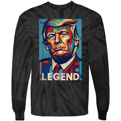 Trump Legend Tshirt Tie-Dye Long Sleeve Shirt