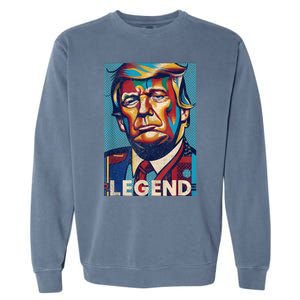 Trump Legend Tshirt Garment-Dyed Sweatshirt