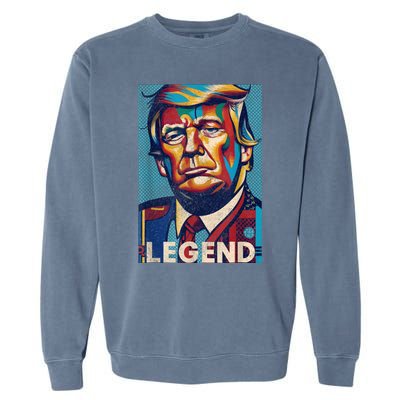 Trump Legend Tshirt Garment-Dyed Sweatshirt