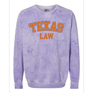 Texas Law Texas Bar Graduate Lawyer College Colorblast Crewneck Sweatshirt