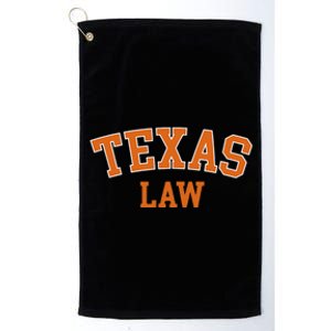 Texas Law Texas Bar Graduate Lawyer College Platinum Collection Golf Towel