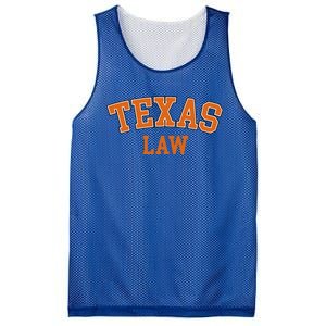 Texas Law Texas Bar Graduate Lawyer College Mesh Reversible Basketball Jersey Tank