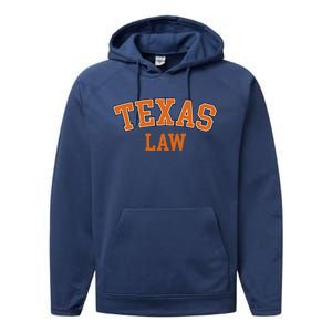 Texas Law Texas Bar Graduate Lawyer College Performance Fleece Hoodie