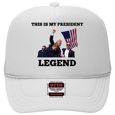 Trump Legend This Is My President High Crown Mesh Back Trucker Hat