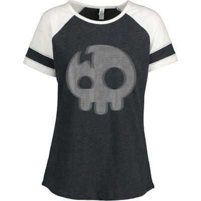 The Living Tombstone – Motion Blur Skull Enza Ladies Jersey Colorblock Tee