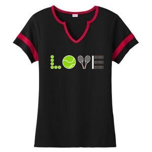 Tennis Love Tennis Fan Tennis Player Gift Tennis Lover Ladies Halftime Notch Neck Tee