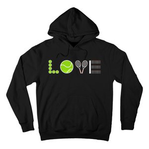 Tennis Love Tennis Fan Tennis Player Gift Tennis Lover Hoodie