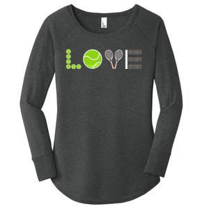 Tennis Love Tennis Fan Tennis Player Gift Tennis Lover Women's Perfect Tri Tunic Long Sleeve Shirt