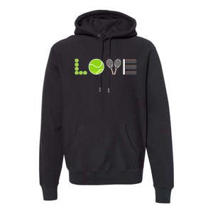 Tennis Love Tennis Fan Tennis Player Gift Tennis Lover Premium Hoodie