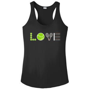 Tennis Love Tennis Fan Tennis Player Gift Tennis Lover Ladies PosiCharge Competitor Racerback Tank