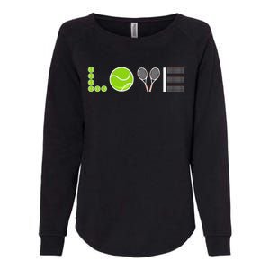 Tennis Love Tennis Fan Tennis Player Gift Tennis Lover Womens California Wash Sweatshirt