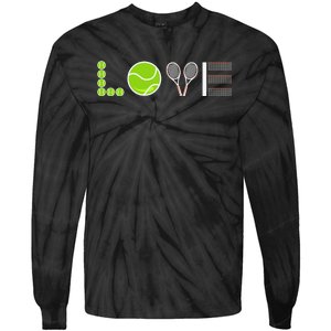 Tennis Love Tennis Fan Tennis Player Gift Tennis Lover Tie-Dye Long Sleeve Shirt