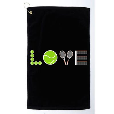 Tennis Love Tennis Fan Tennis Player Gift Tennis Lover Platinum Collection Golf Towel