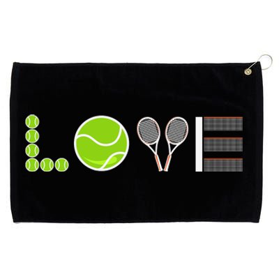 Tennis Love Tennis Fan Tennis Player Gift Tennis Lover Grommeted Golf Towel