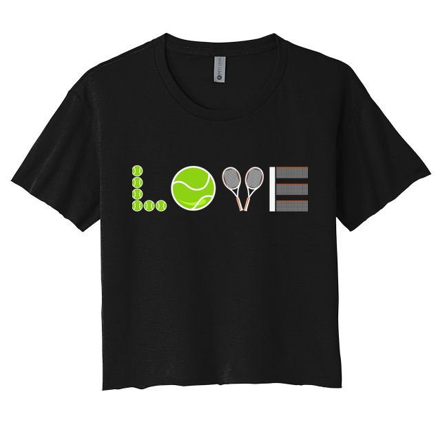 Tennis Love Tennis Fan Tennis Player Gift Tennis Lover Crop Top