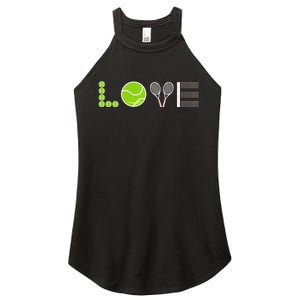 Tennis Love Tennis Fan Tennis Player Gift Tennis Lover Women's Perfect Tri Rocker Tank