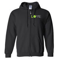 Tennis Love Tennis Fan Tennis Player Gift Tennis Lover Full Zip Hoodie