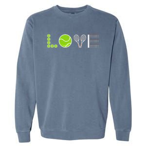 Tennis Love Tennis Fan Tennis Player Gift Tennis Lover Garment-Dyed Sweatshirt